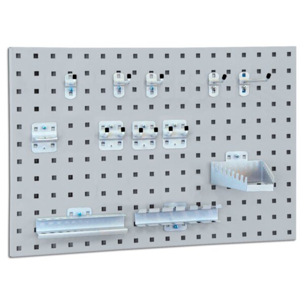 BRB System-Lochplatte mit Haken- und Halter-Set