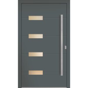 KM Meeth Sicherheits-Aluminium-Haustür Model A813 S4 DIN rechts