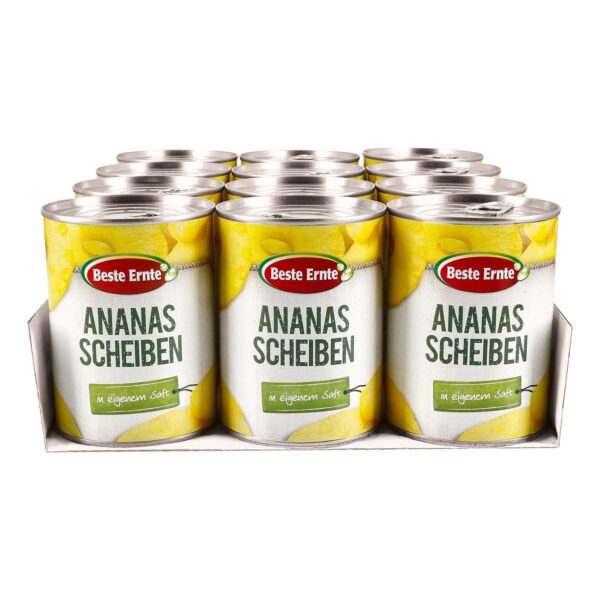 Beste Ernte Ananas in Scheiben 340 g Abtropfgewicht