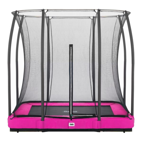 Salta Trampoline - Comfort Edition Ground- rechteckig - 214 x 153cm - Schutzrand Pink