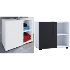VCM Badmöbel Badunterschrank Waschbeckenunterschrank Badezimmer Flandu lll Drehtür