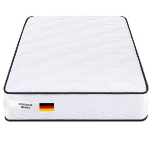 Arensberger LISA Taschen Federkernmatratze 90x200 cm - 19cm Höhe – Härte H2 H3 mittelfest – 7 Zonen - Federkern - Liegekomfort