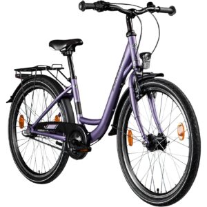 Zündapp C400 Jugendfahrrad 24 Zoll Fahrrad ab 130-145 cm 3 Gang Tiefeinsteiger flieder