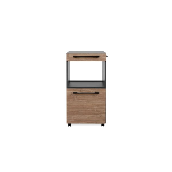 Finori Rollcontainer "Luzie" Anthrazit / Bambus