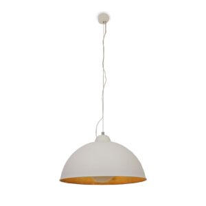 Hängeleuchte Pendelleuchte Everaldo sand white & gold Ø 54 cm E27 11050