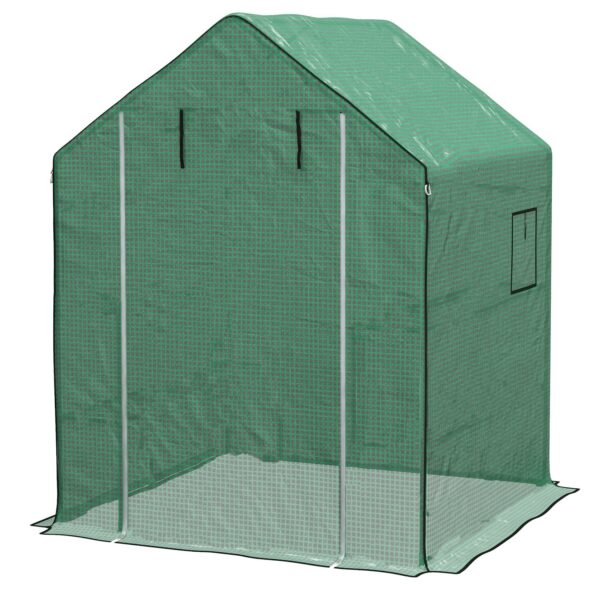 Outsunny Ersatzfolie für Foliengewächshäuser 140 x 143 cm grün 140L x 143B x 190H cm