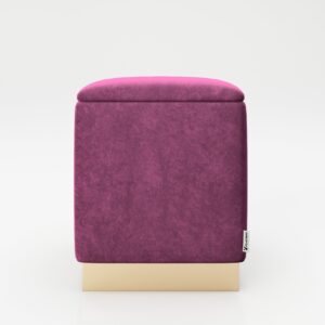 PLAYBOY - eckiger Pouf "BETTY" gepolsterter Sitzhocker mit Stauraum