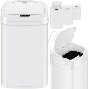 KESSER® Sensor Mülleimer Küche   Automatik mit Bewegungssensor Abfalleimer & Soft-Close-Deckel   Müllbehälter mit Touch-Bedienfeld & Sensor   LCD-Display   Edelstahl   inkl. Müllsackhalter