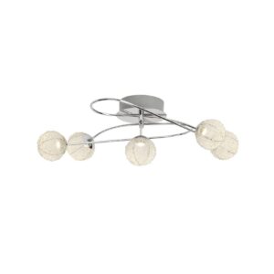 BRILLIANT Lampe Dajana LED Deckenleuchte 5flg chrom/alu   5x 5W LED integriert