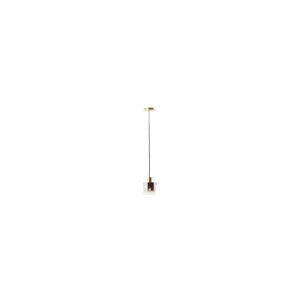 BRILLIANT Osaki Pendelleuchte 1flg gold/rauchglas   1x A60