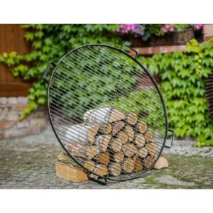 Grillrost mit 4 Griffen aus Rohstahl 70 cm