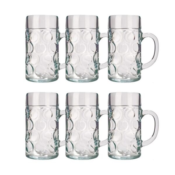 Bierglas 6er Set Biergläser ISAR 1 Liter