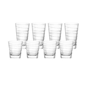 Leonardo Trinkgläser Vario Struttura 280 ml + 250 ml 8er Set