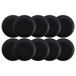 Maxwell & Williams Frühstücks- und Dessertteller Caviar Black ø 20 cm 10er Set