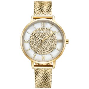 Julie Julsen Damenuhr Edelstahl goldfarben Glitter