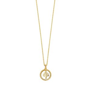 Julie Julsen Collier 925/- Sterling Silber vergoldet mit beweglichem Baum