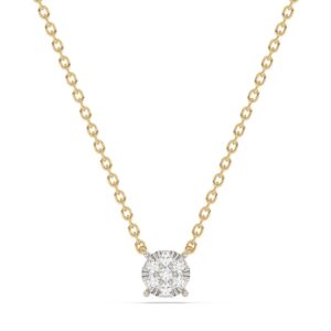 Diam Addict Halskette 585 Gelbgold mit im Labor gezüchtetem Diamanten