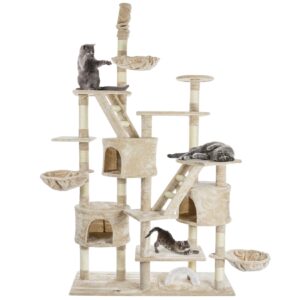 HAPPYPET Kratzbaum deckenhoch 260 cm hoch