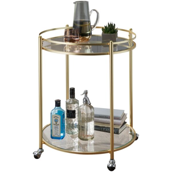 KADIMA DESIGN Goldener Servierwagen