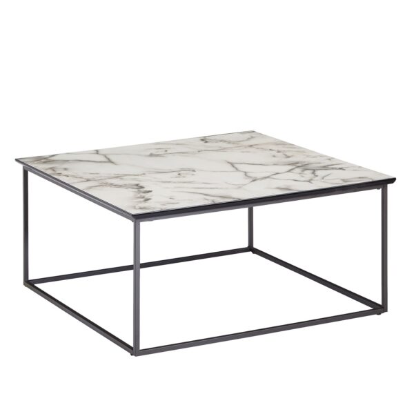 KADIMA DESIGN Quadratischer Couchtisch Marmor-Optik
