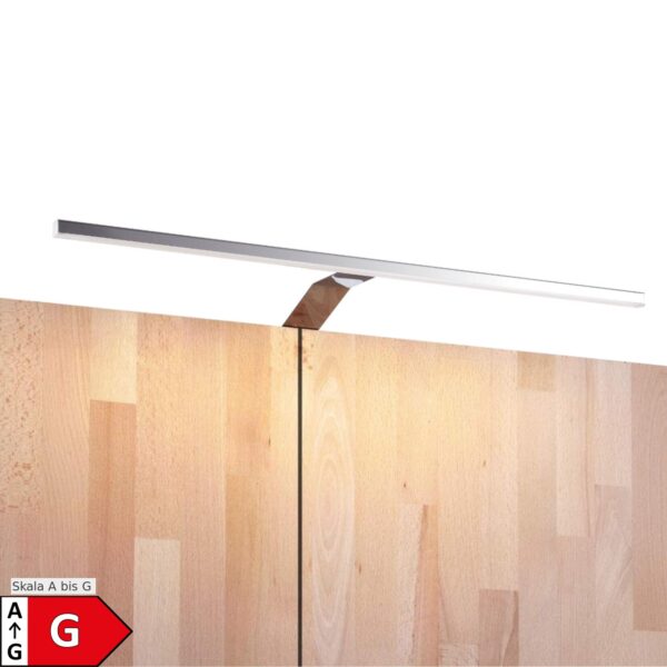 LED Aufbauleuchte 600mm 1er Set silbergrau warmweiss