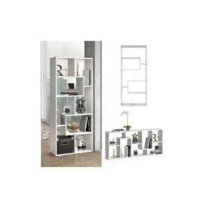 Vicco Raumteiler Noa Bücherregal Standregal Aktenregal Hochregal Regal Weiß