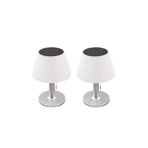 2er Set LED Solar Tischleuchte