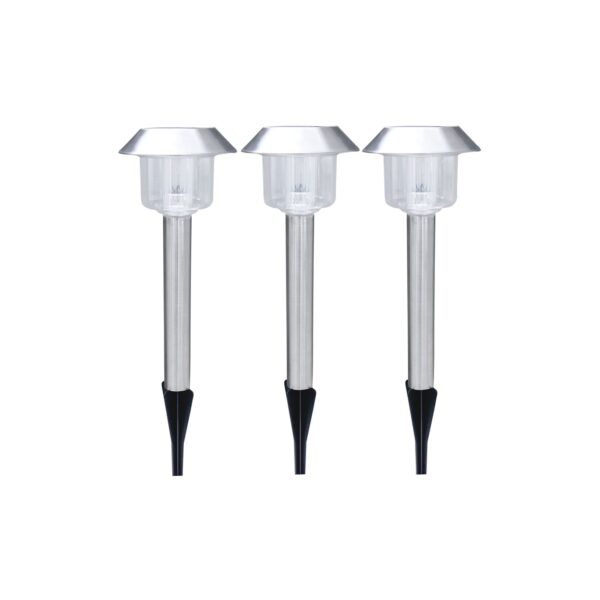 3er Set LED Solarlampen