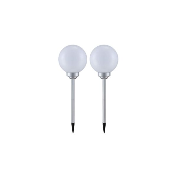 2er Set LED Solar Kugel Stecklampen